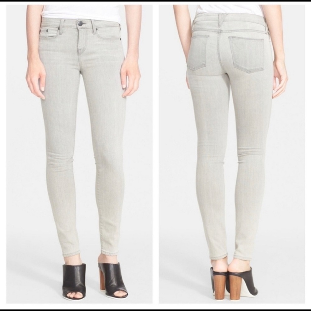Vince Women’s light gray ‘Riley’ Skinny Jeans 28